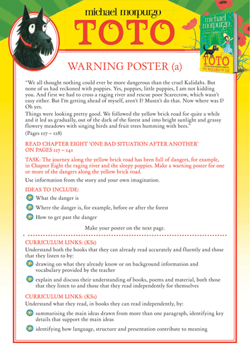 Michael Morpurgo's Toto - Warning Poster