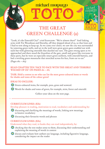 Michael Morpurgo's Toto - The Great Green Challenge