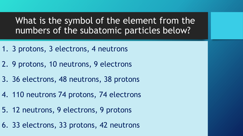 AQA new spec C1.7 Isotopes lesson