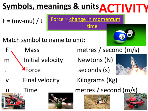 Momentum, rate of change of momentum, impulse, Safety, crumple zones, air bags. Full lesson.