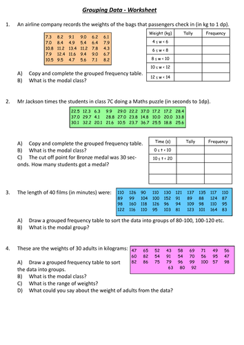 What Is Grouping Of Data