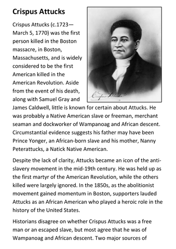 Crispus Attucks Handout