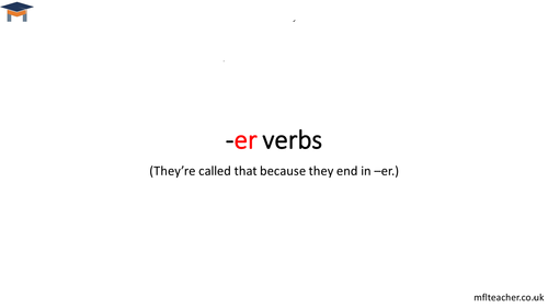 French - -er verbs presentation