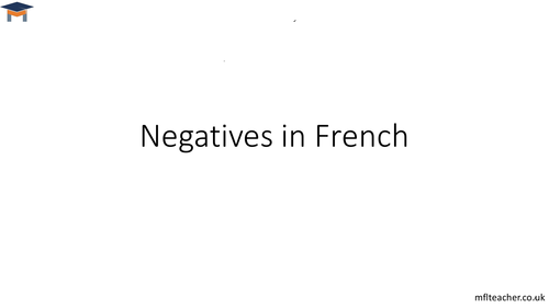 French - Negatives