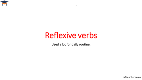 French - Reflexive verbs (daily routine)
