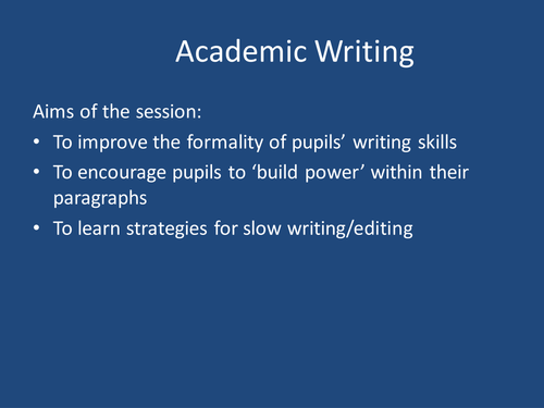 Academic literacy workshop- whole school CPD | Teaching Resources