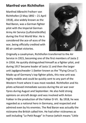 Red Baron Handout