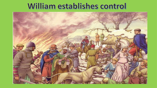 Normans AQA 9-1 (Rebellions, Castles, Feudal System, Military Control)