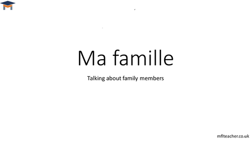 French - Family members introduction
