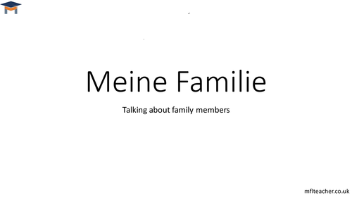 German - Family members introduction