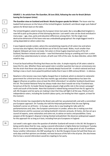 New spec- AQA-style Paper 2 ( Britain)