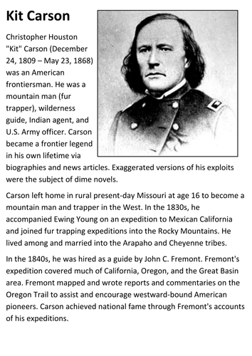 Kit Carson Handout