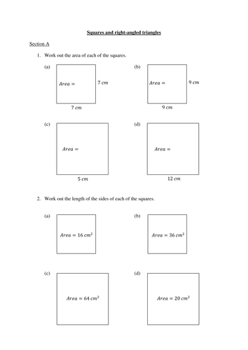 Set of resources on Pythagoras' theorem