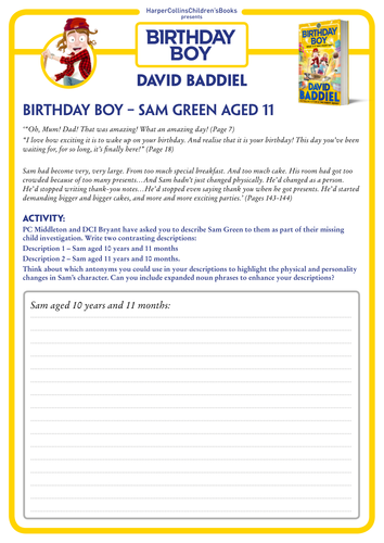 David Baddiel's Birthday Boy - Sam Green