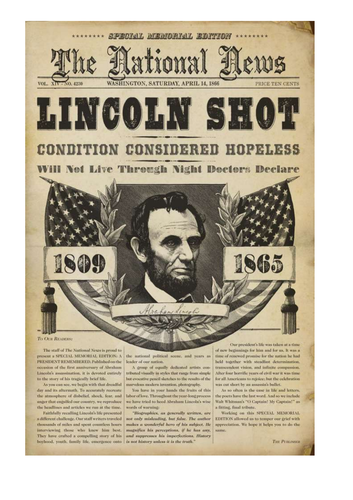 The Death of John Wilkes Booth Handout