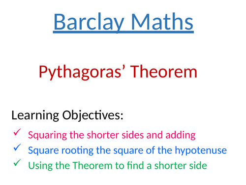 Pythagoras' Theorem