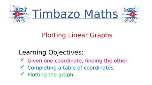 Plotting Linear Graphs