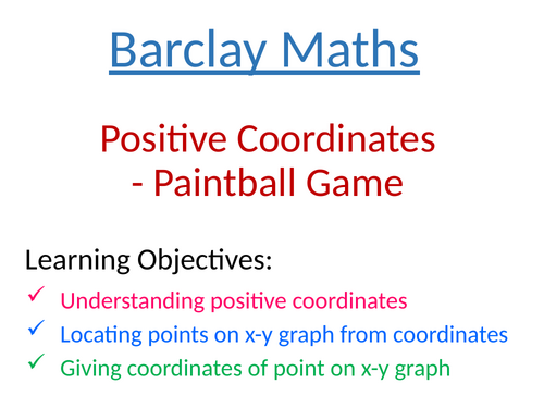 Coordinates Paintball Game