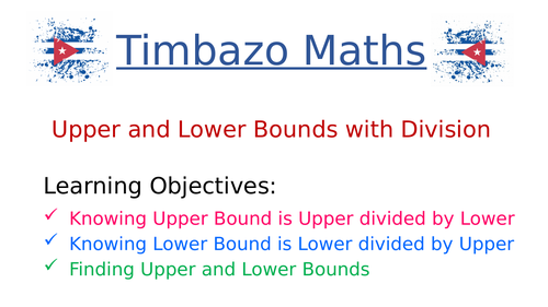 Upper and Lower Bounds with Division