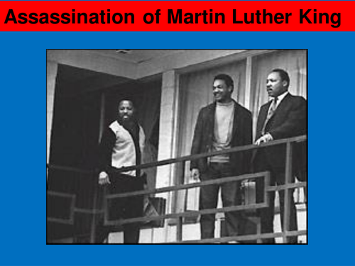 Assassination of Martin Luther King -Black Peoples of America