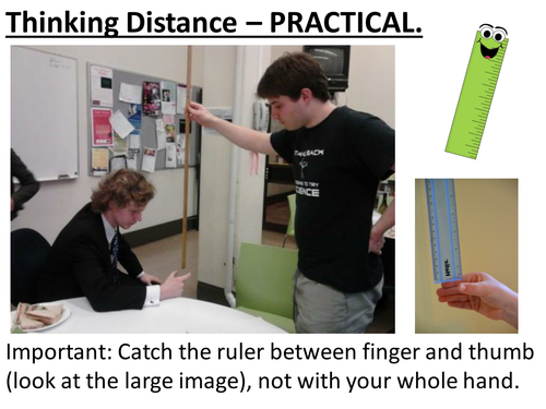 Forces and braking, cars. Thinking distance, braking distance, stopping distance. Complete Lesson