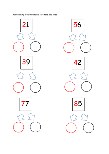 place-value-partitioning-numbers-into-tens-and-one-hundreds-tens-and-ones-teaching-resources