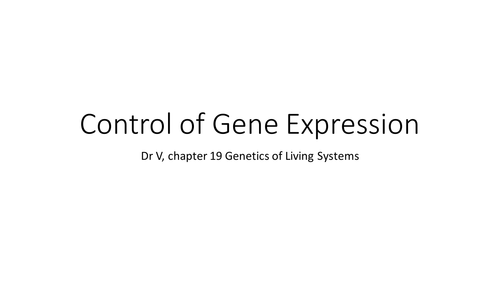 Control of Gene Expression OCR A2 Biology