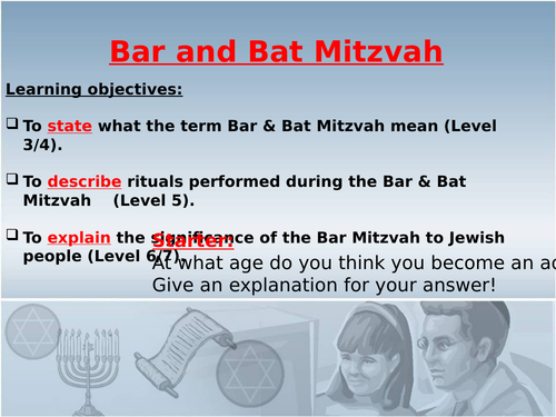 Judaism - Bar and Bat Mitzvah