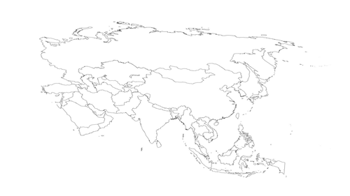 Blank Map Of Asia To Label Location Knowledge - Asia (8 Of 10) | Teaching Resources