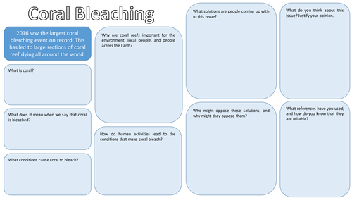 Coral Bleaching Research Task