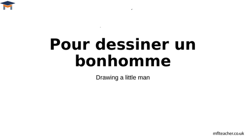 French Pour Dessiner Un Bonhomme Teaching Resources