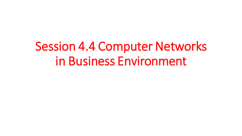 Cambridge IGCSE in ICT – Unit 4 – Networks and the Effects of Using Them (Part 2)