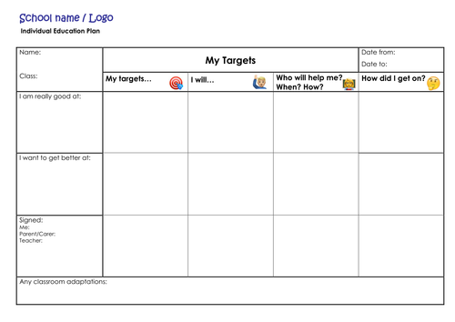 IEP Template