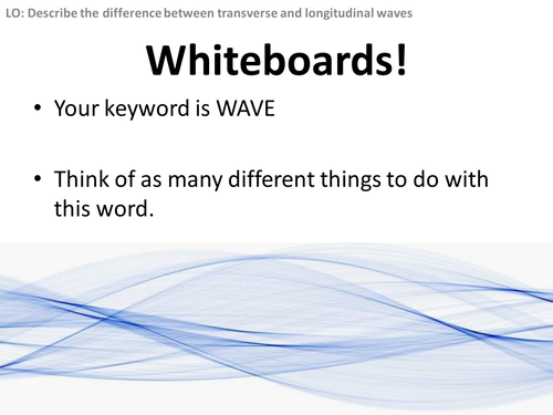 Waves - Transverse and Longitudinal AQA NEW Physics 9-1