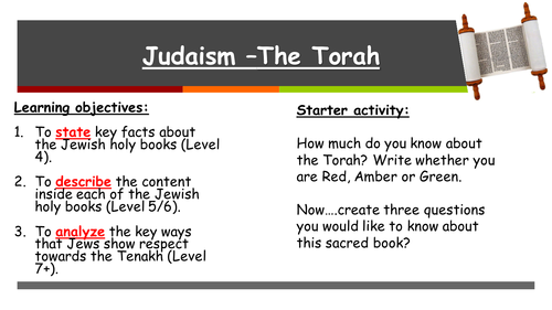 Judaism The Torah Teaching Resources