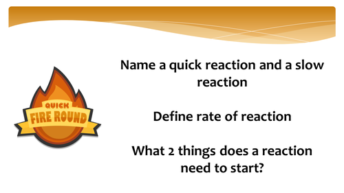 New GCSE - rates of reaction (surface area)