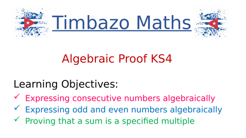 KS4 Algebraic Proof