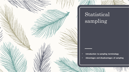 Statistical sampling