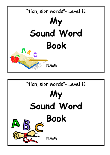 Sound word booklet - Level 11