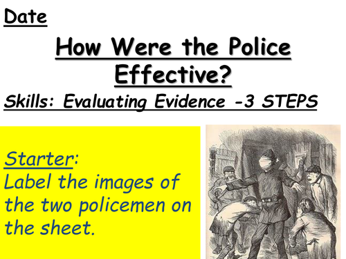 19th Century Policing - Crime and Punishment -Sherlock Holmes Lesson