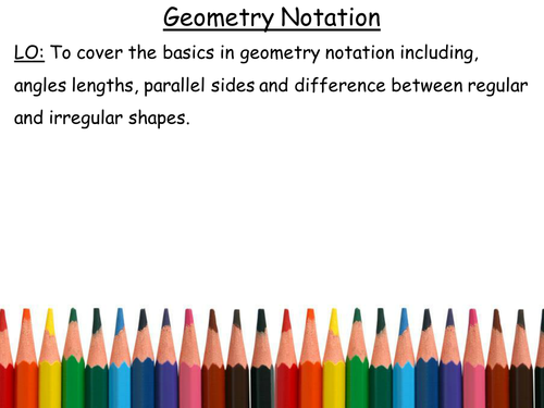 Geometry Notation