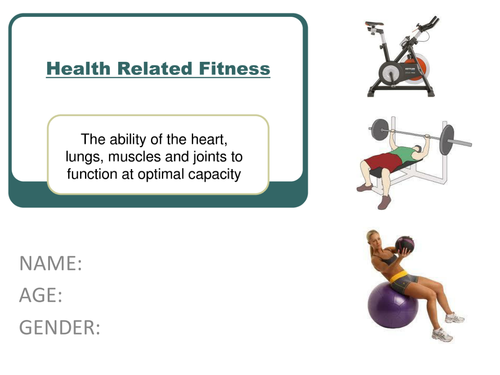 Health Related Fitness Workbook