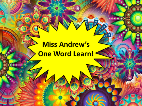 One Word Learn! - For Teaching New English Vocabulary (2)