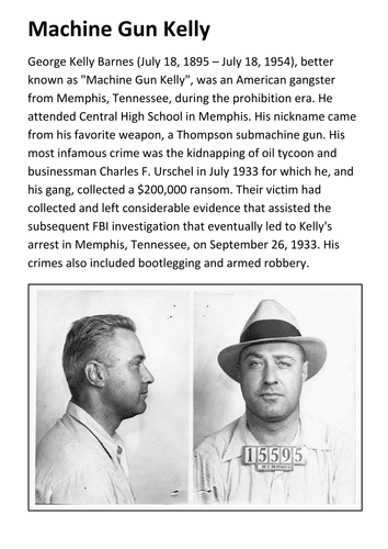 Machine Gun Kelly Handout | Teaching Resources