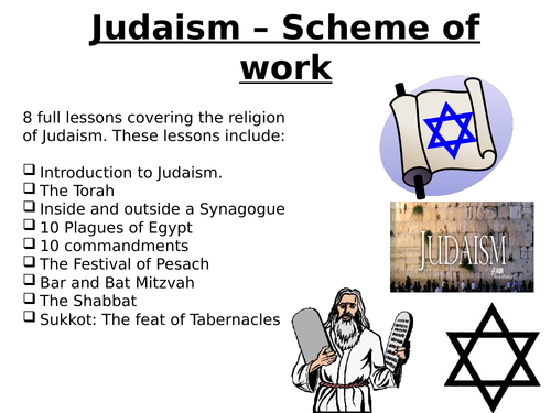 Judaism - Scheme of Work (8 full lessons)