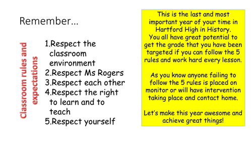 Making of America - Review of first 2 units