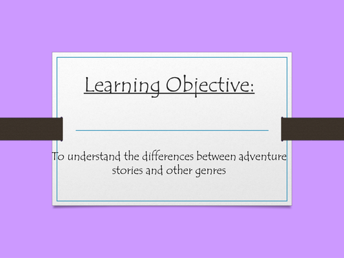 What is the genre? PPT presentation for lesson intro