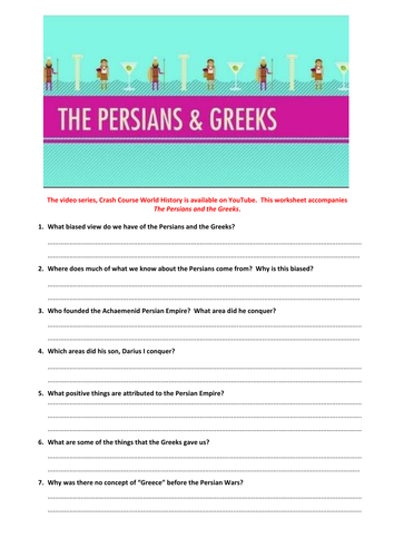Crash Course World History: The Persians and the Greeks