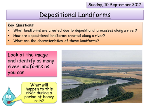 Depositional Landforms - Rivers