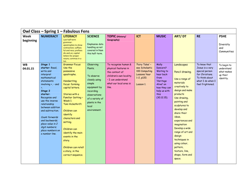 Fabulous Fenlands - Medium Term plan